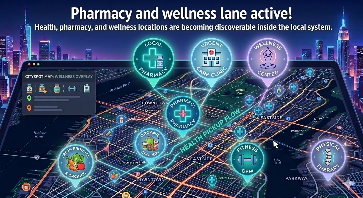 Pharmacy and wellness lane active