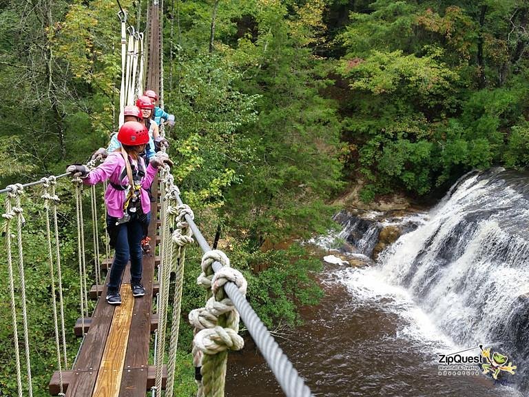 ZipQuest Waterfall Treetop Adventure