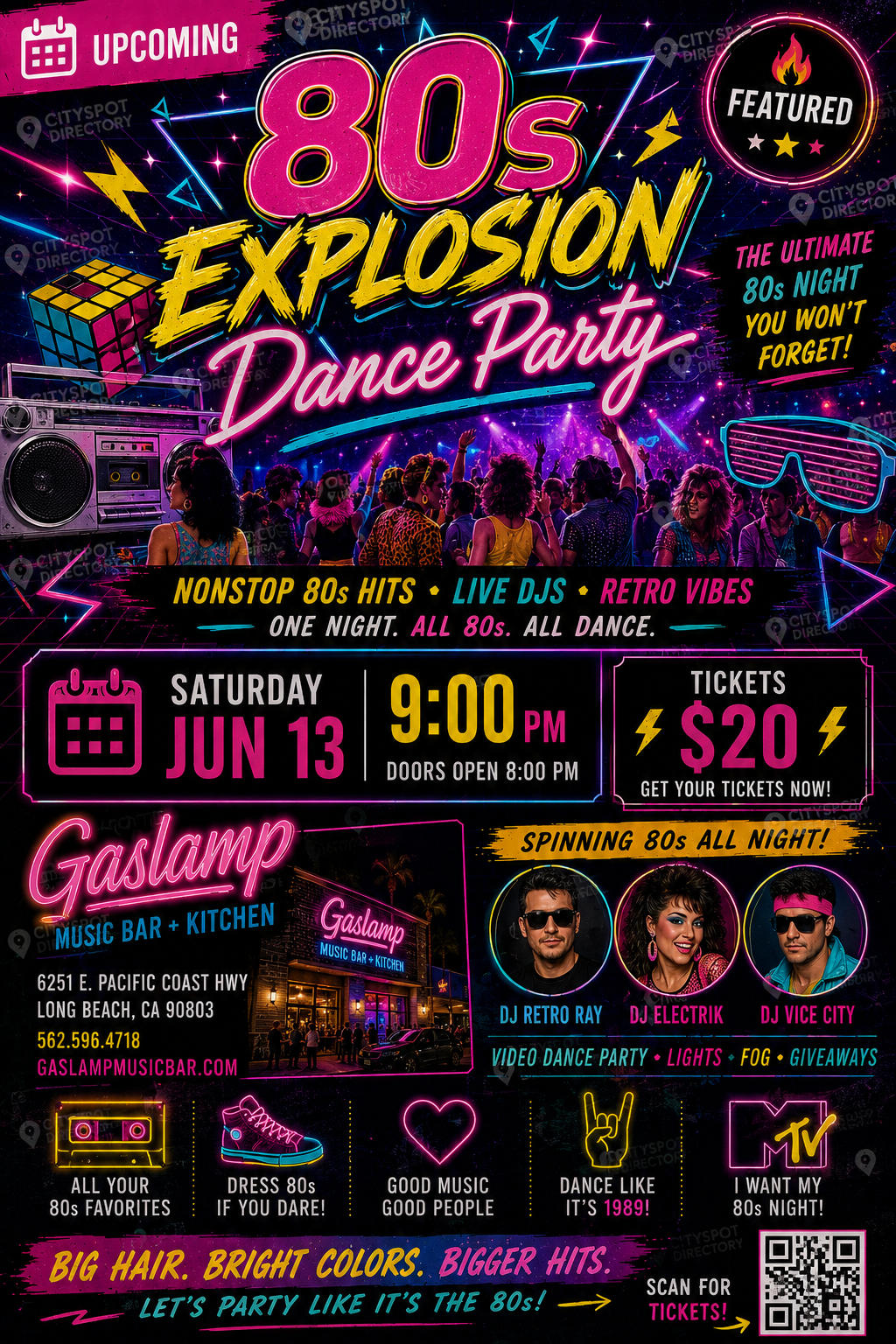 80s Explosion Dance Party