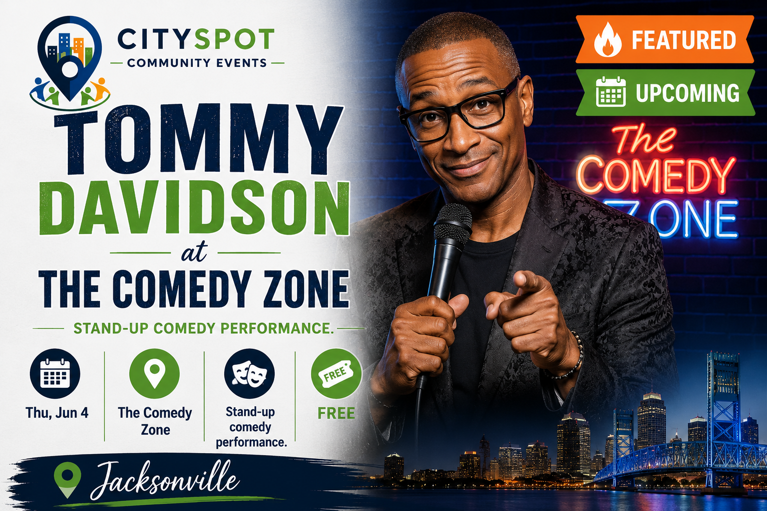 Tommy Davidson at The Comedy Zone