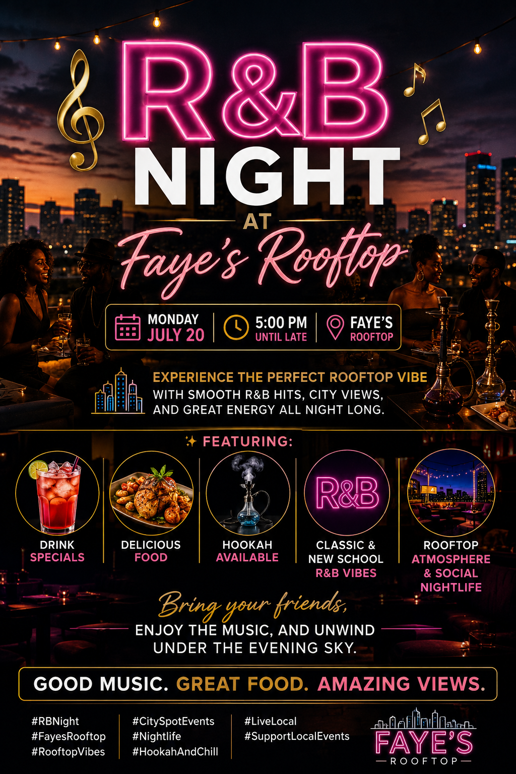 🎶 R&B Night at Faye's Rooftop 🎶